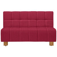 SCHLAFSOFA Flachgewebe Rot  - Rot/Naturfarben, Design, Holz/Textil (145/92/102cm) - Novel