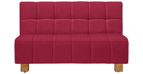 SCHLAFSOFA Flachgewebe Rot  - Rot/Naturfarben, Design, Holz/Textil (145/92/102cm) - Novel