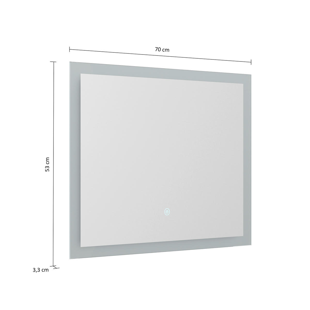 BADEZIMMER 2-teilig  in 70 cm  - Graphitfarben/Weiß, Basics, Keramik/Holzwerkstoff (70cm) - MID.YOU
