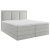 BOXSPRINGBETT 200/200 cm  in Hellgrau  - Hellgrau/Schwarz, Design, Holz/Holzwerkstoff (200/200cm) - MID.YOU
