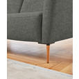 ECKSOFA  in Flachgewebe Grau  189/236 cm  - Eichefarben/Grau, Design, Holz/Textil (189/236cm) - Valnatura