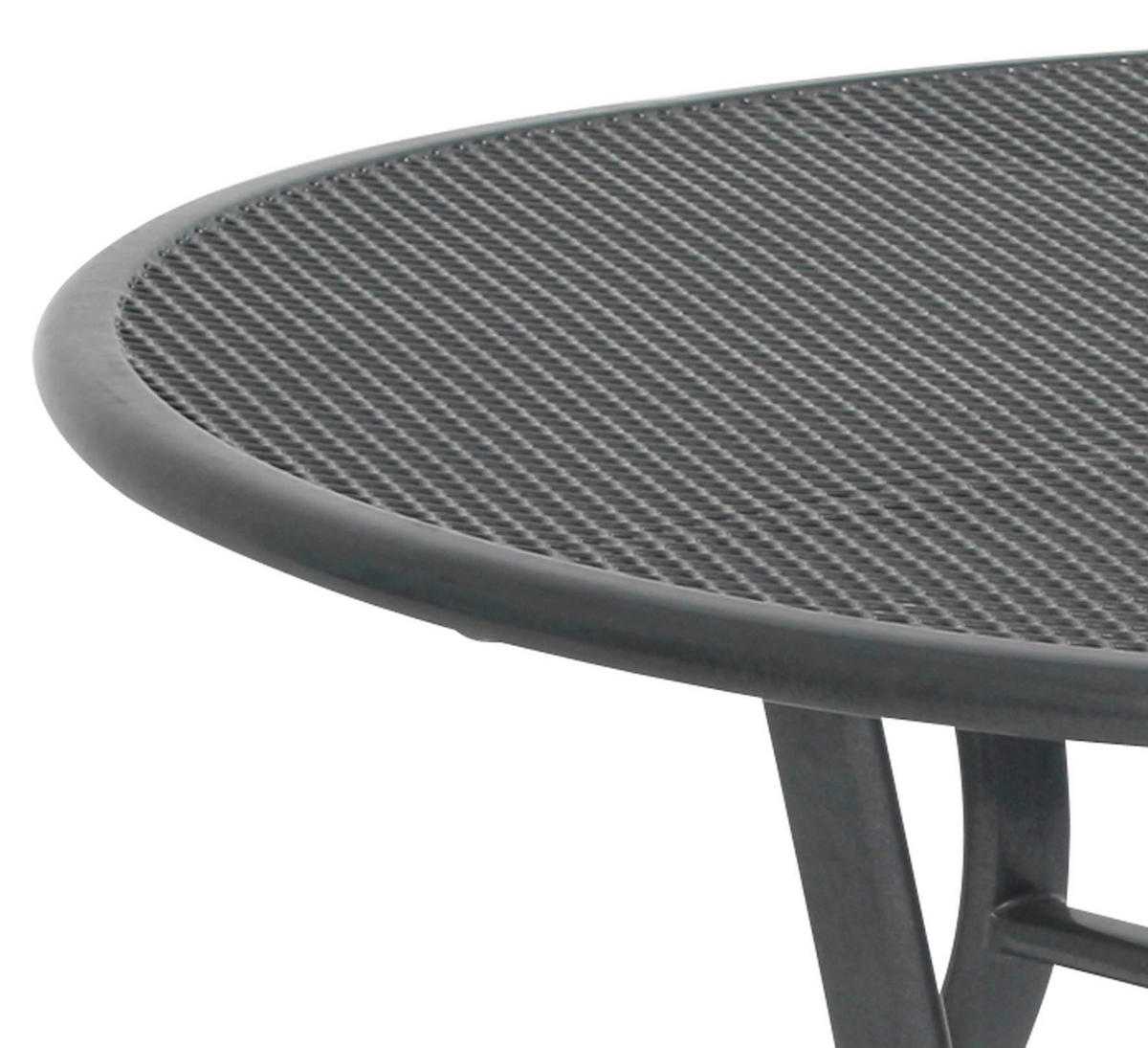 GARTENTISCH Metall Grau rund  - Grau, Basics, Metall (80/80/74cm) - Gardenson