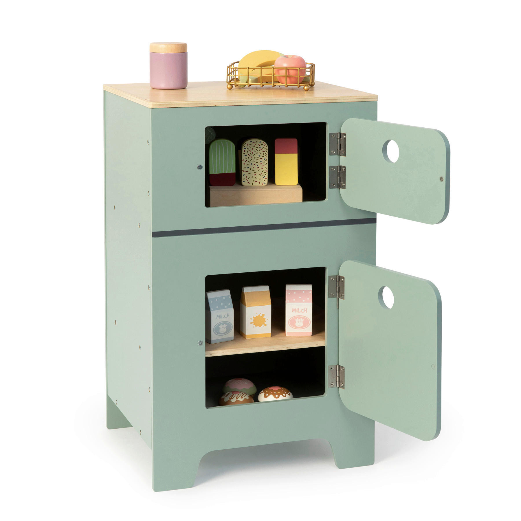 KINDERKÜCHE MIX & MATCH - Salbeigrün/Naturfarben, Basics, Holz/Holzwerkstoff (35/31,5/60cm) - MUSTERKIND