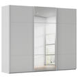 SCHWEBETÜRENSCHRANK 271/223/68 cm 3-türig Grau  - Grau, KONVENTIONELL, Glas/Holzwerkstoff (271/223/68cm) - Novel