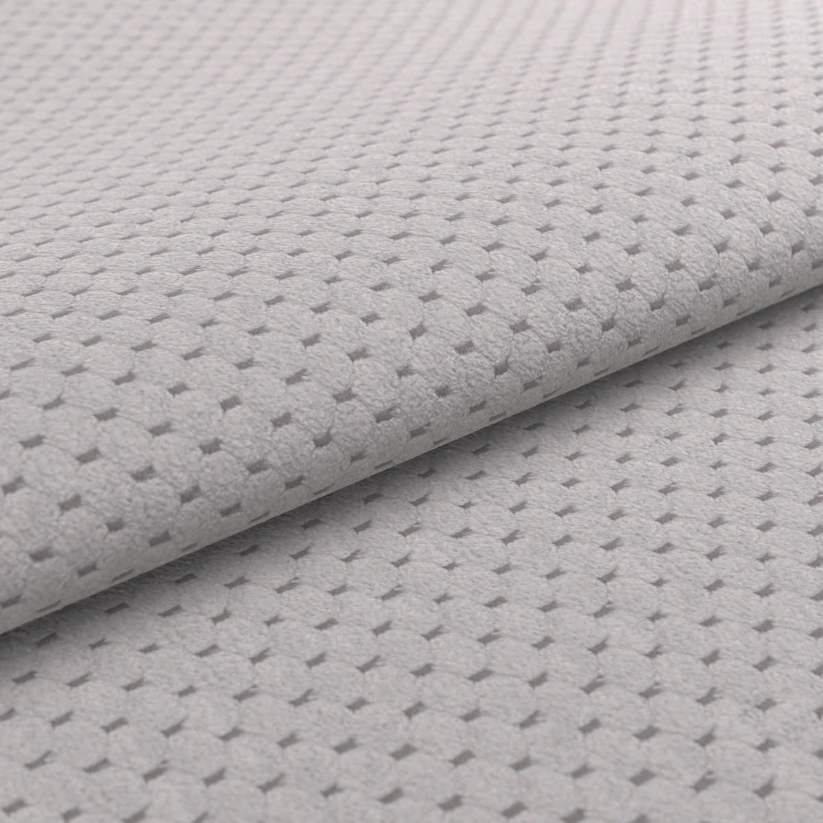 SESSEL in Velours, Struktur Hellgrau  - Hellgrau/Schwarz, MODERN, Kunststoff/Textil (81/74/81cm) - Livetastic
