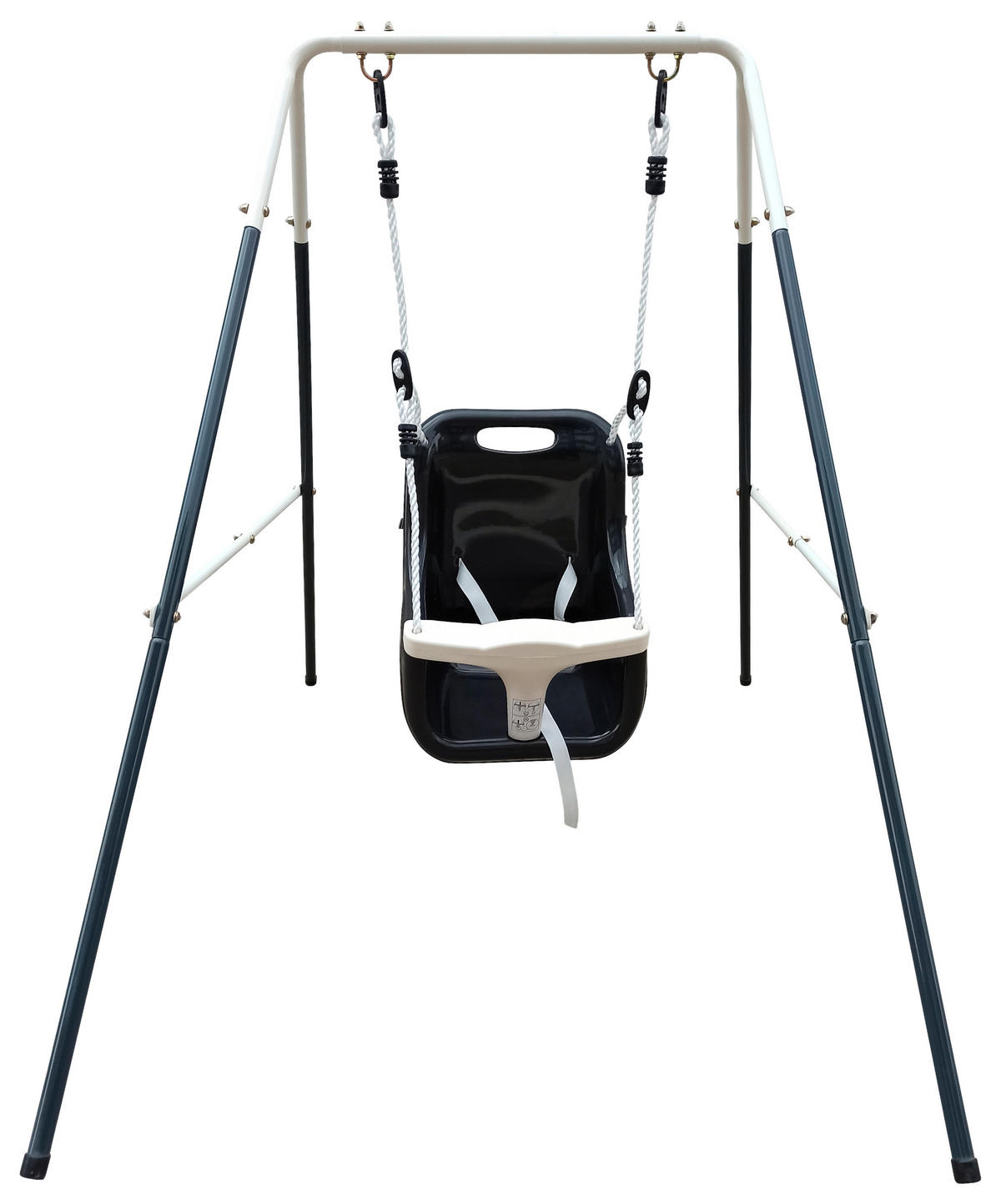 SCHAUKEL  - Anthrazit/Creme, Konventionell, Kunststoff/Metall (94/118/146cm)
