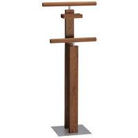HERRENDIENER in Eichefarben, Alufarben, Dunkelbraun 45/107/28 cm   - Eichefarben/Dunkelbraun, KONVENTIONELL, Holz/Metall (45/107/28cm) - Hasena