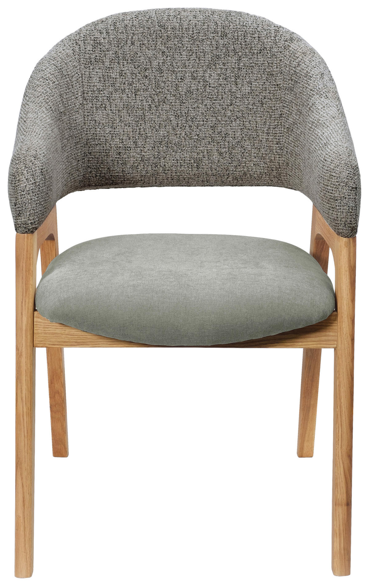 ARMLEHNSTUHL in Holz, Textil Grün  - Eichefarben/Grün, KONVENTIONELL, Holz/Textil (56,5/82,5/59,5cm) - Linea Natura
