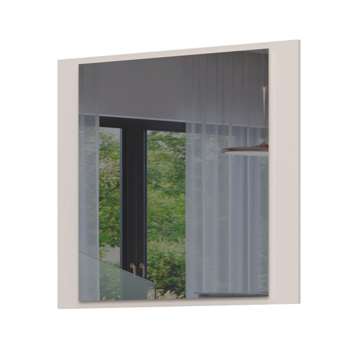 ZIDNO OGLEDALO - Moderno, staklo/pločasti materijal (76/70/3cm) - Voleo