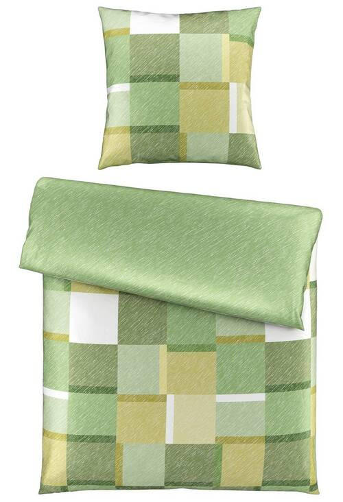WENDEBETTWÄSCHE Satin 135/200 cm  - Grün, Design, Textil (135/200cm) - Bio:Vio