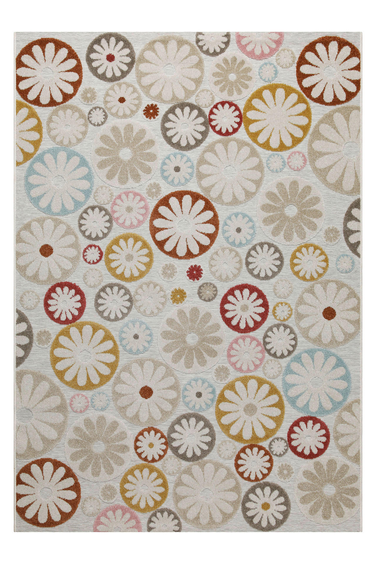 OUTDOORTEPPICH  für Terrasse und Balkon 160/230 cm Flowerdrops Multicolor  - Multicolor, Design, Textil (160/230cm) - WECON HOME