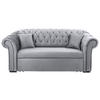 SCHLAFSOFA  mit Velours Grau  - Schwarz/Grau, Design, Holz/Textil (213/86/99cm) - MID.YOU