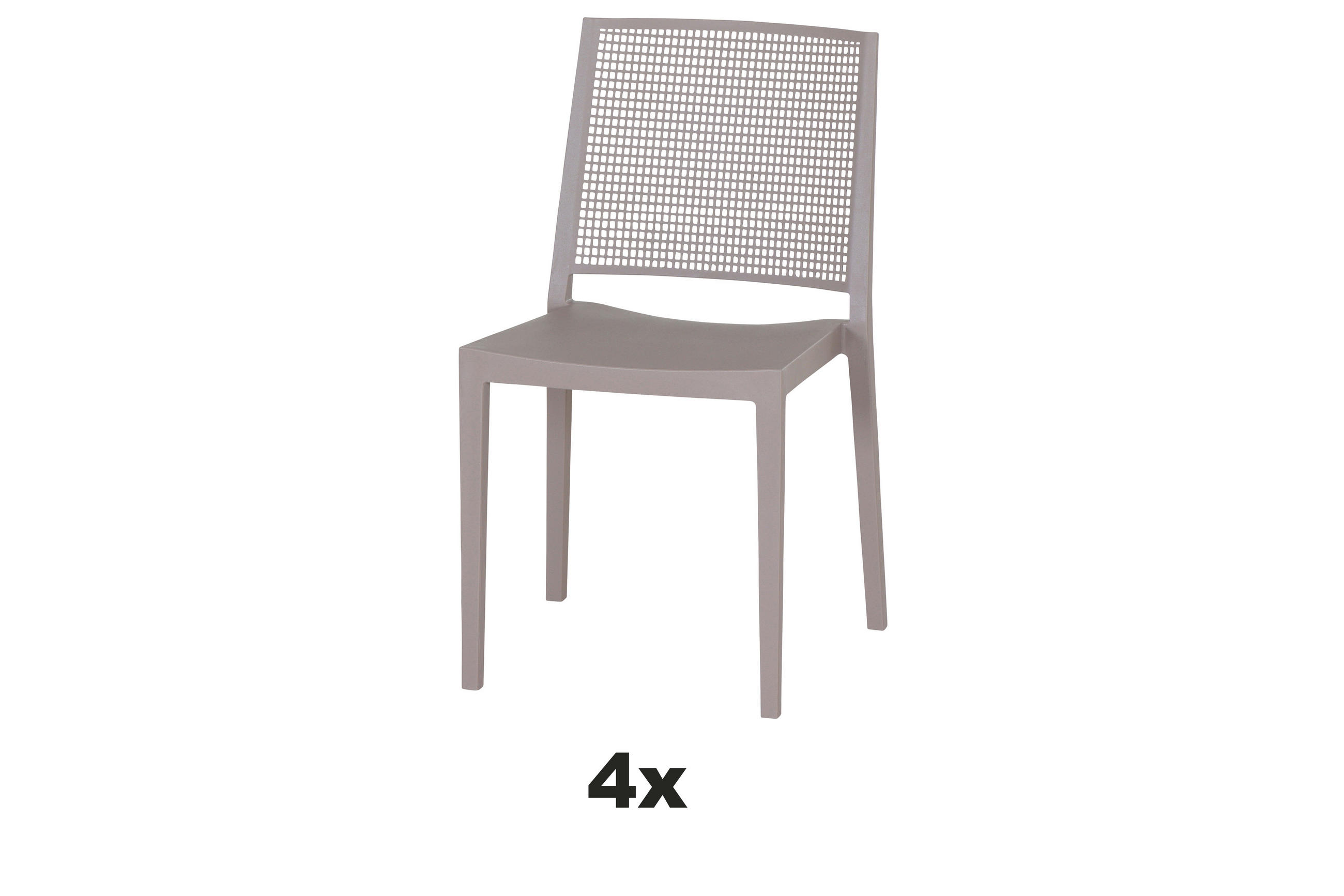 Siena Garden Stapelstuhl Taupe 46x80x56 cm
