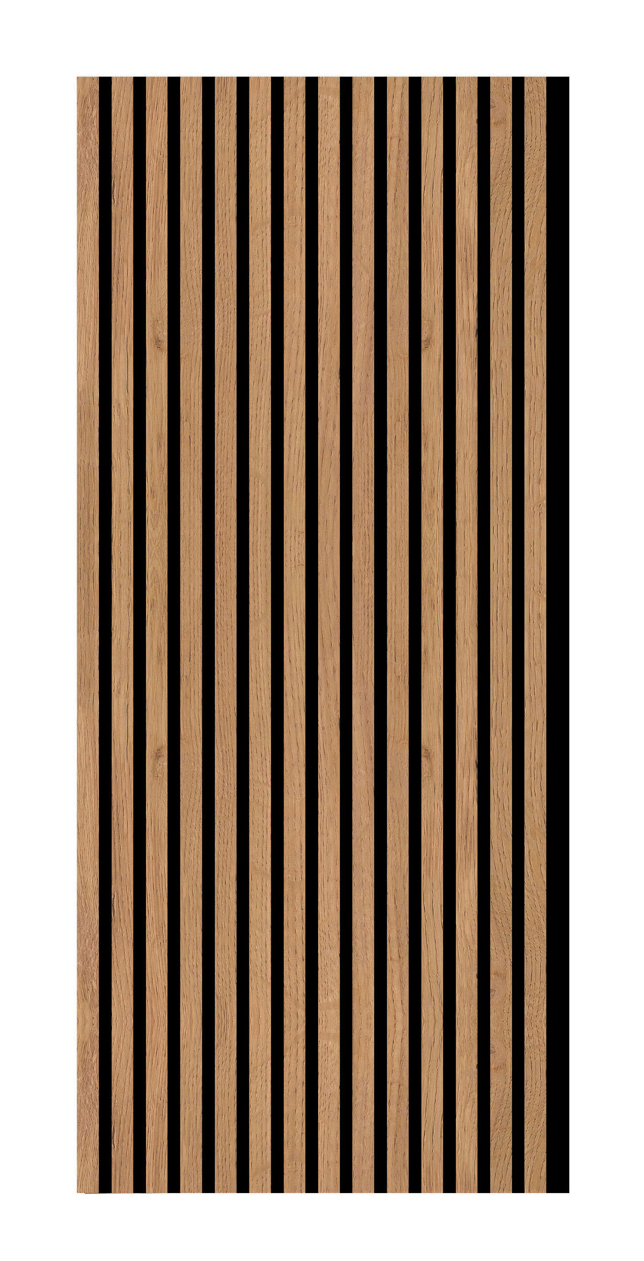 AKUSTIKPANEEL Risseiche foliert 57.25/1.9/119 cm  - Eichefarben, KONVENTIONELL, Holzwerkstoff/Textil (57.25/1.9/119cm)
