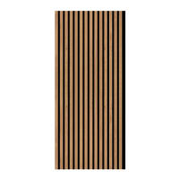 AKUSTIKPANEEL Risseiche foliert 57.25/1.9/119 cm  - Eichefarben, KONVENTIONELL, Holzwerkstoff/Textil (57.25/1.9/119cm)