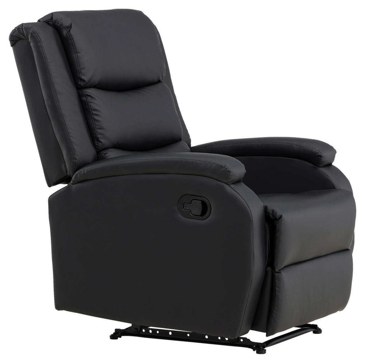 FERNSEHSESSEL in Schwarz  - Schwarz, Basics, Textil/Metall (74/103/92cm) - Livetastic