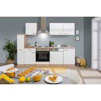 MODULKÖK 250 cm   i vit  - stålfärgad/vit, Basics, metall/trämaterial (250cm) - Respekta