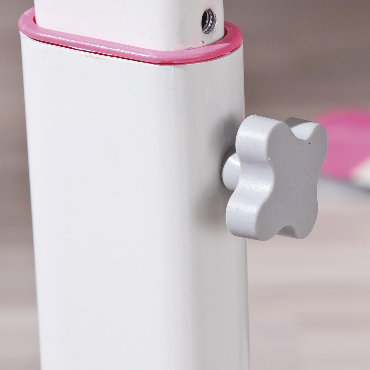 JUGENDSCHREIBTISCH 100/66/69-84 cm  in Pink, Weiss, Grün  - Weiss/Pink, Konventionell, Holzwerkstoff/Metall (100/66/69-84cm) - MID.YOU