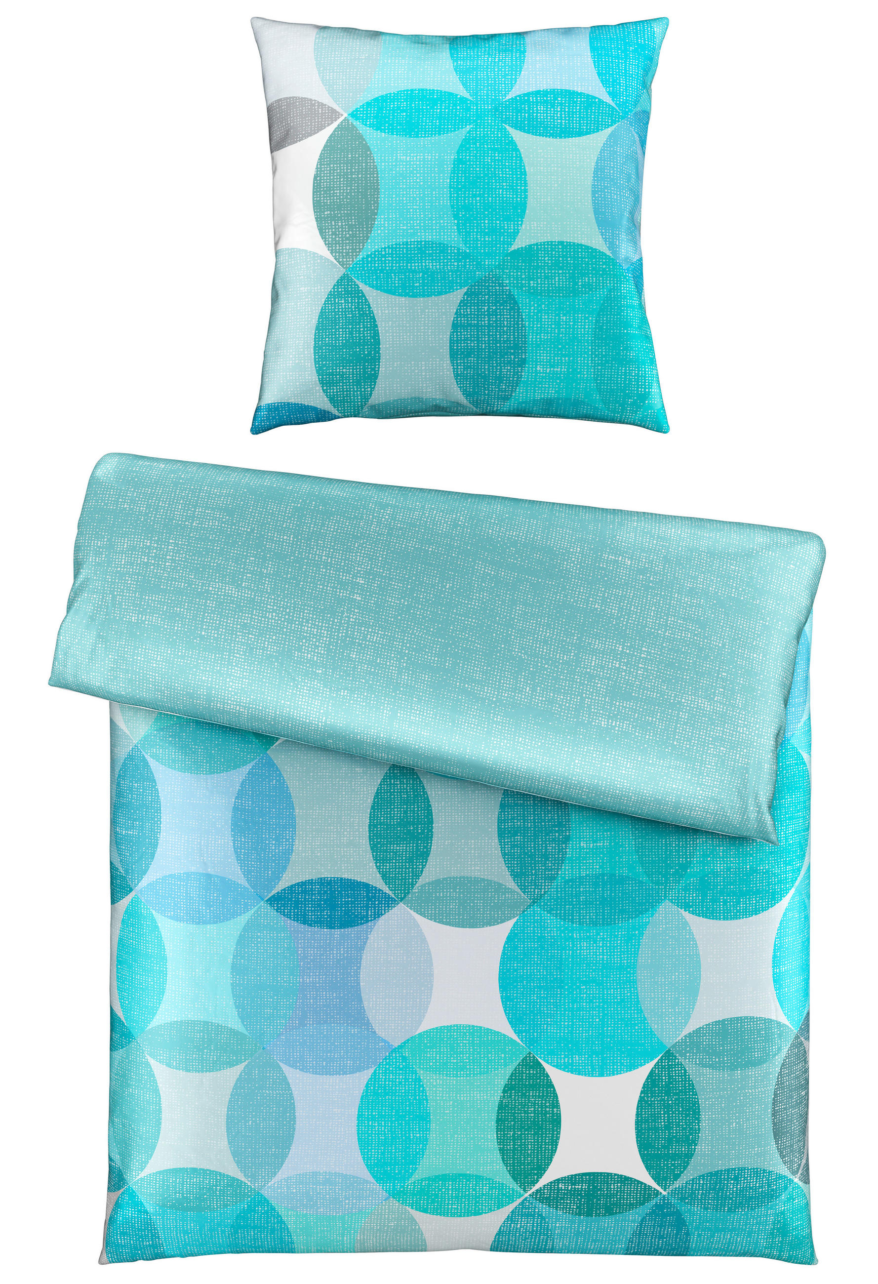BETTWÄSCHE Satin 200/200 cm  - Petrol, Design, Textil (200/200cm) - Novel