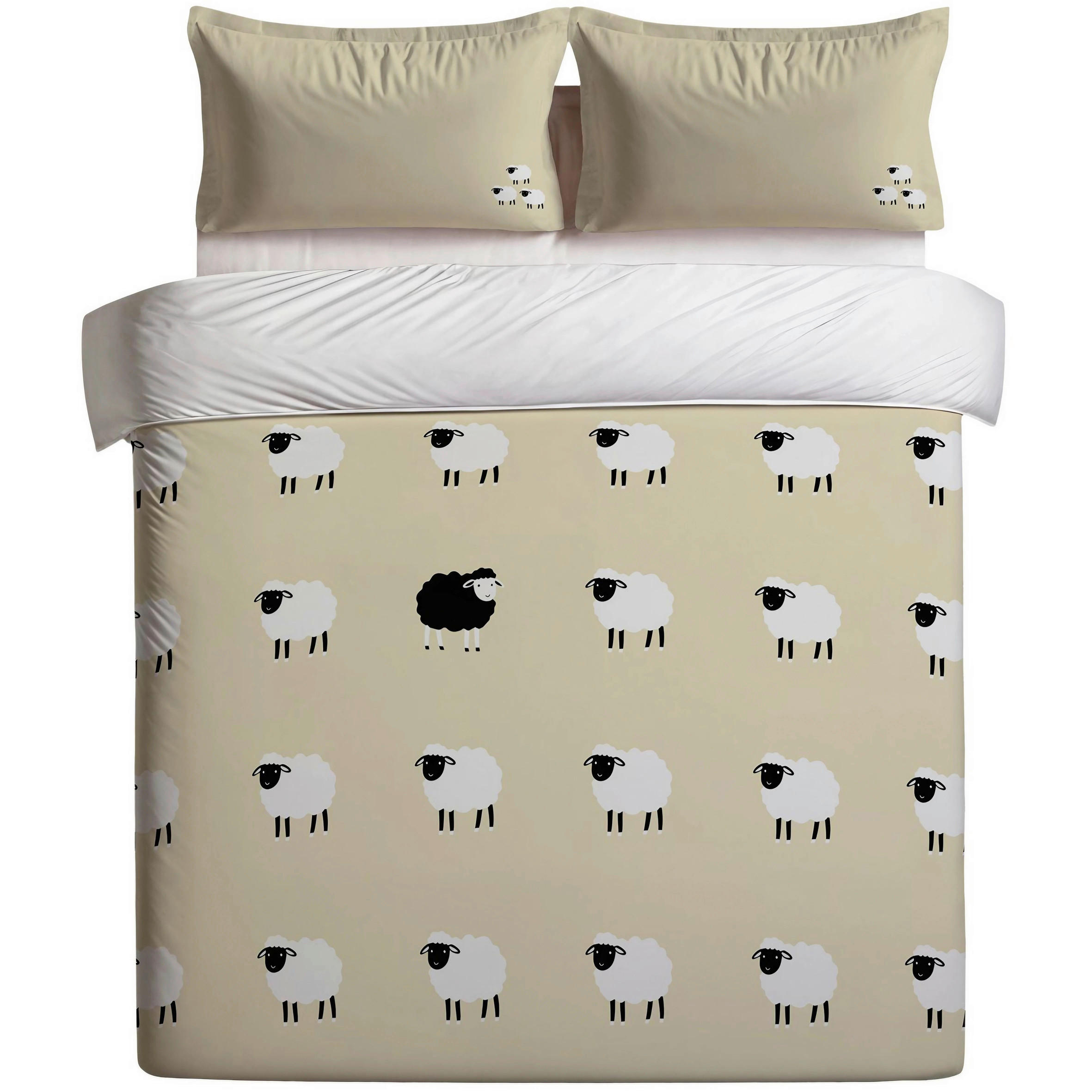 BETTWÄSCHE 135/200 cm  - Hellgelb, Basics, Textil (135/200cm)