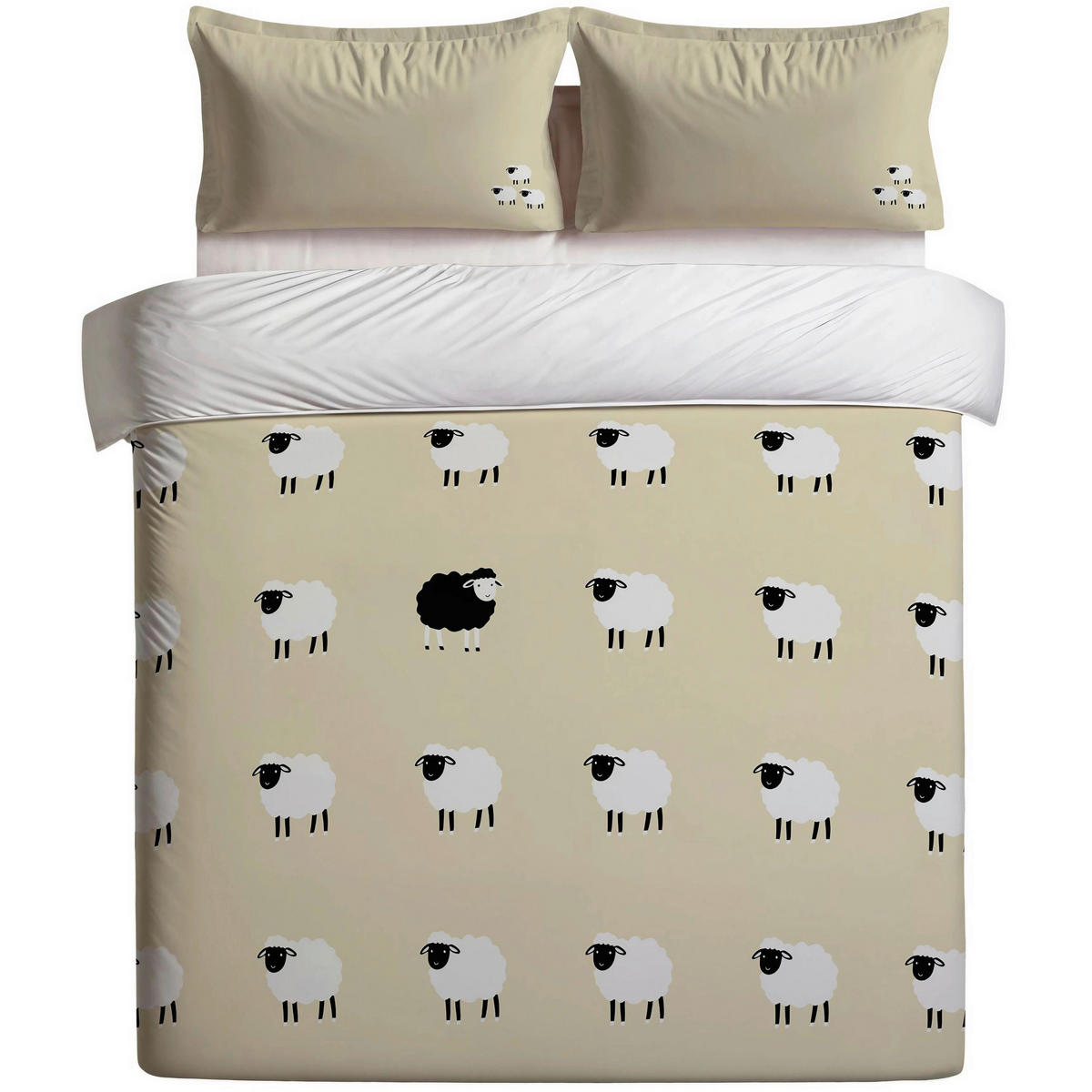 BETTWÄSCHE 135/200 cm  - Hellgelb, Basics, Textil (135/200cm)