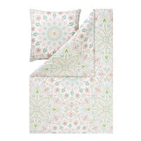 BETTWÄSCHE NatürlichEstella Makosatin 155/220 cm  - Grün, Design, Textil (155/220cm) - Estella