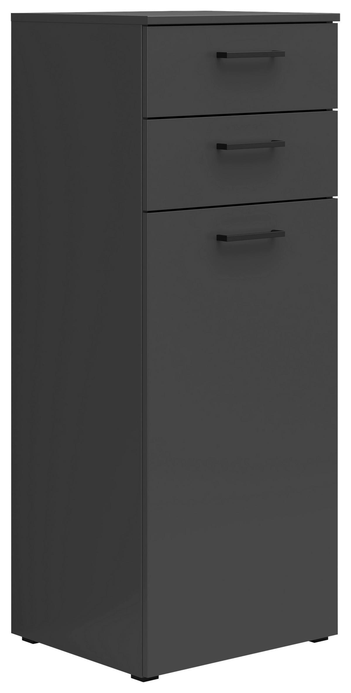 KOMODA  45/115/40 cm  grafitno siva  - crna/antracit, Moderno, pločasti materijal/plastika (45/115/40cm) - Carryhome
