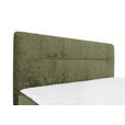 BOXSPRINGBETT 180/200 cm,  in Grün, Topper, H3 + H3 = fest  - Schwarz/Grün, Design, Textil/Metall (180/200cm) - Esposa