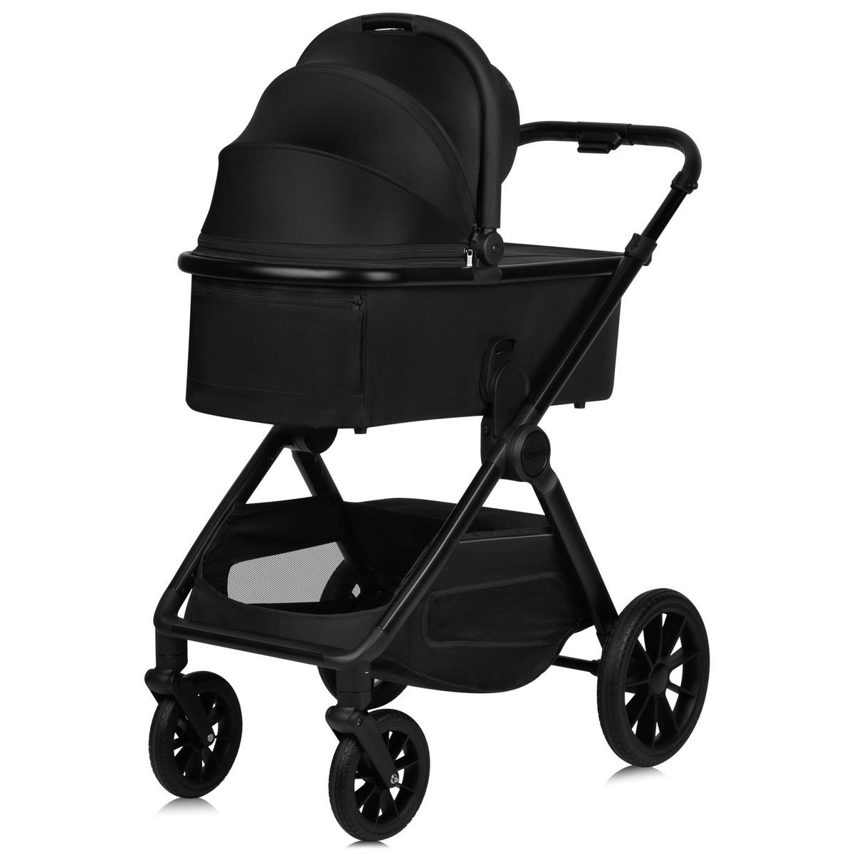 KINDERWAGENSET  LO-Layla 3in1  Black Onyx  - Schwarz, Basics (94/62/115cm) - Lionelo