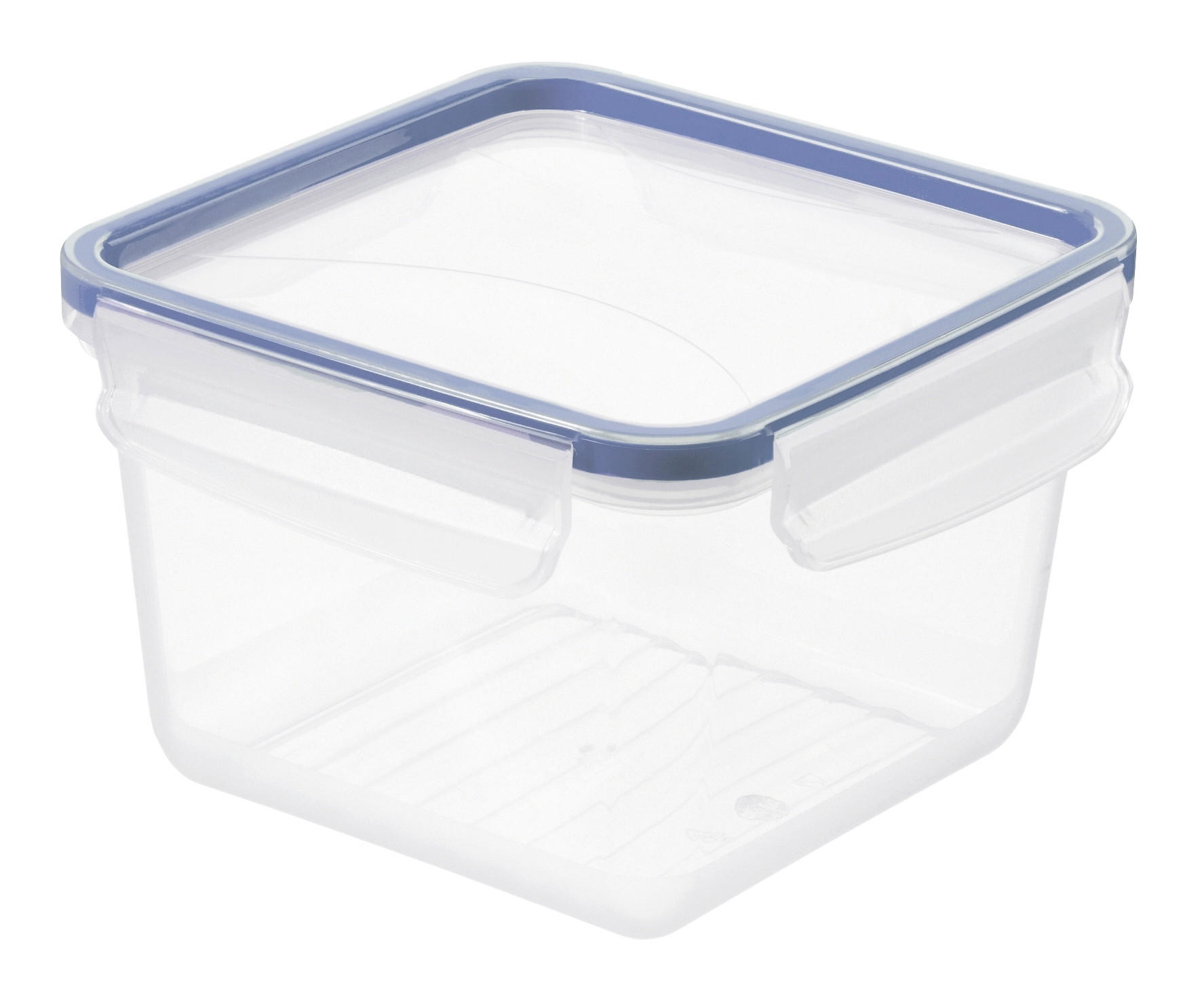 MATBEHÅLLARE 1,4 l  - blå/transparent, Basics, plast (16,1/16,1/10,3cm) - Rotho