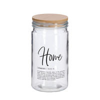 VORRATSGLAS  - Transparent/Naturfarben, Basics, Glas/Holz (10/10/19,5cm) - Zeller Present