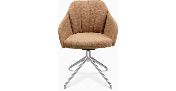 ARMLEHNSTUHL  in Aluminium Flachgewebe  - Alufarben, Design, Textil/Metall (58/81,5-84,5/60cm) - Johann Jakob