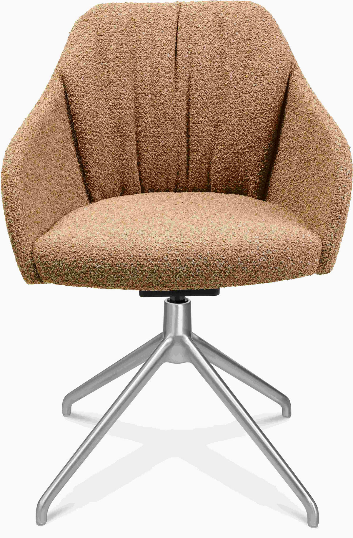 ARMLEHNSTUHL  in Aluminium Flachgewebe  - Alufarben, Design, Textil/Metall (58/81,5-84,5/60cm) - Johann Jakob