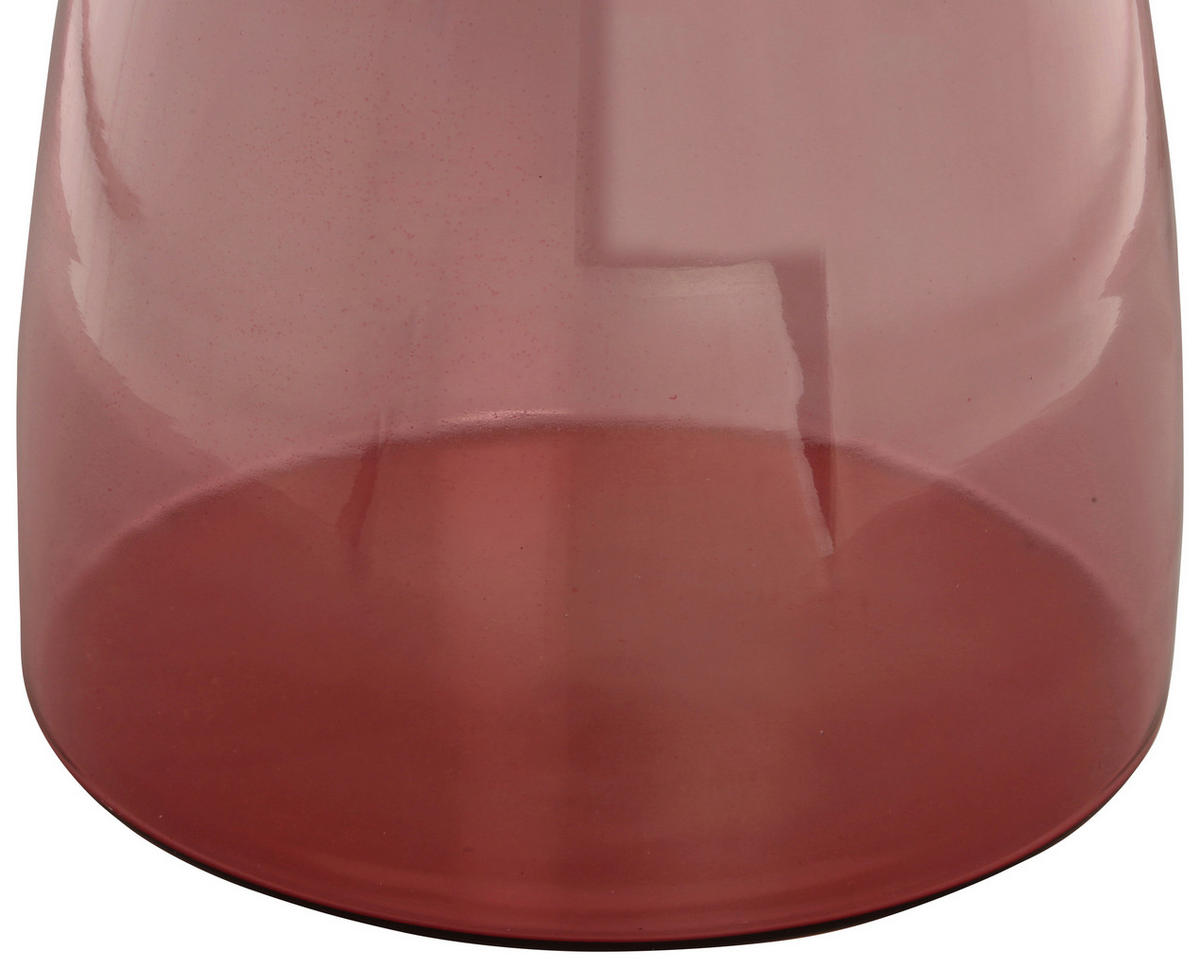 BEISTELLTISCH Rosa, Goldfarben rund  - Goldfarben/Rosa, Design, Glas/Metall (36/48cm) - Kayoom