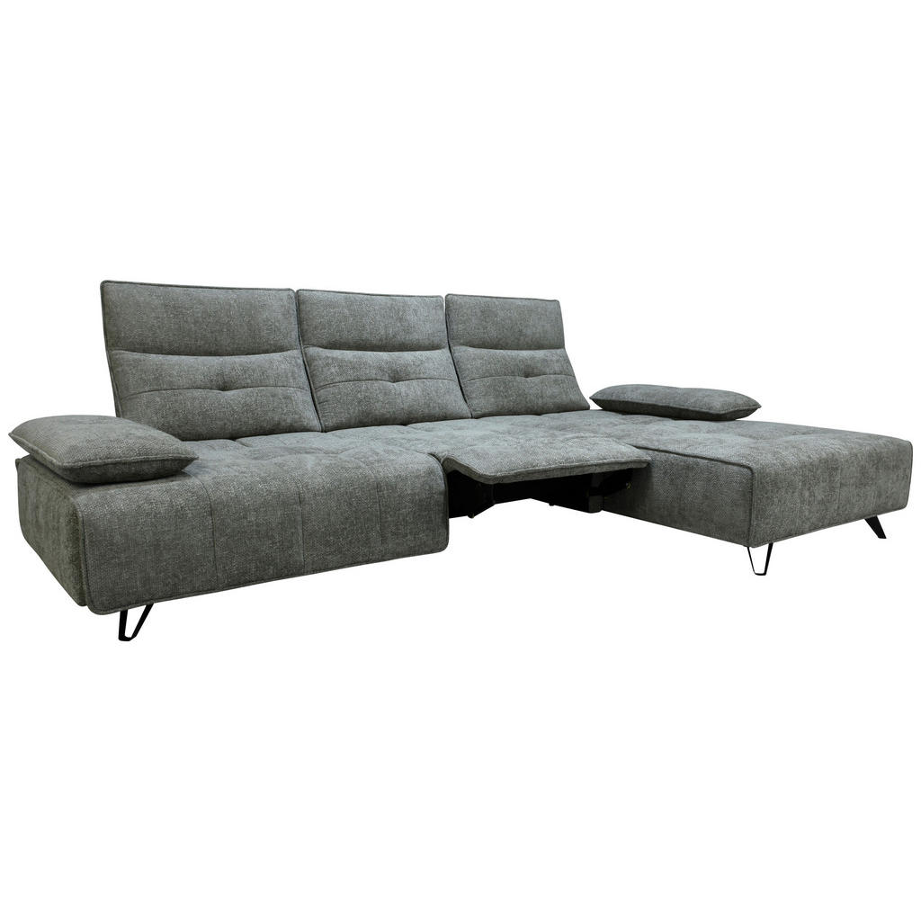 Thumbnail - Livetastic Ecksofa, Grau, Textil, 3-Sitzer, Füllung: Polyetherschaumkern, L-Form, Ottomane rechts, 314x162 cm, ISO 9001,...