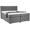 BOXSPRINGBETT 180/200 cm  in Hellgrau  - Silberfarben/Hellgrau, KONVENTIONELL, Holz/Holzwerkstoff (180/200cm) - Moderano