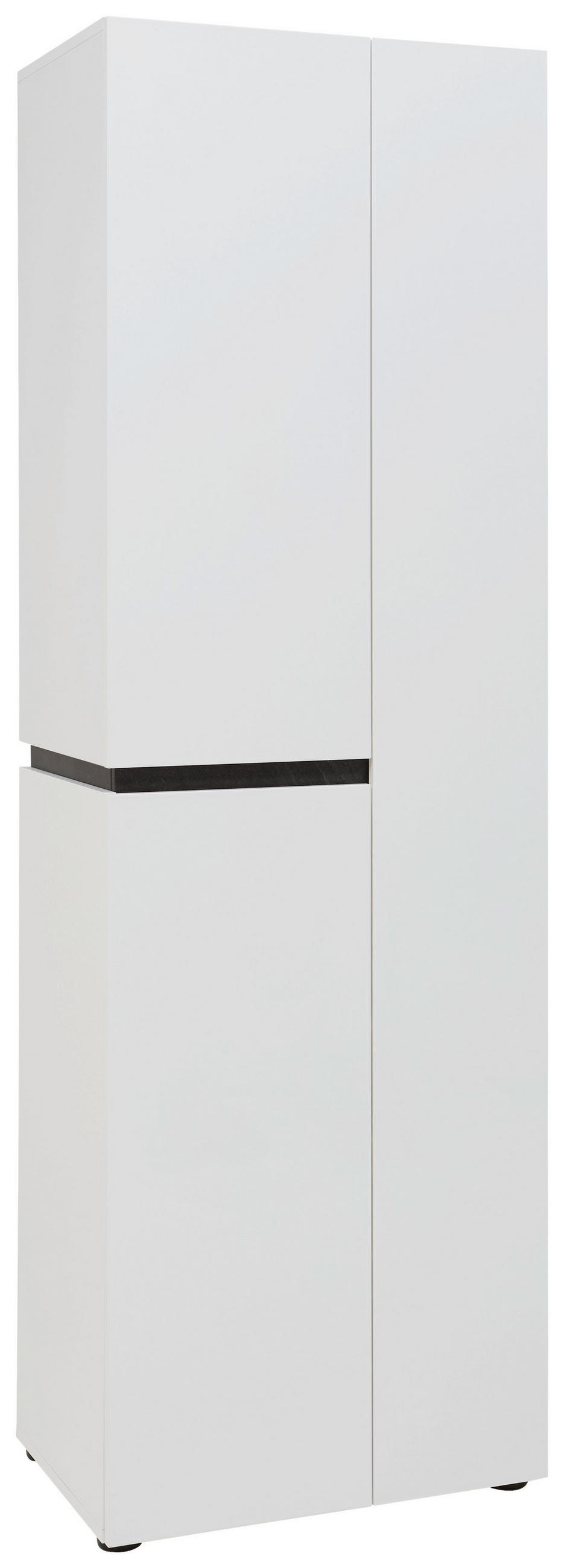 GARDEROBENSCHRANK  in 60,5/190/42,6 cm  - Anthrazit/Weiß, Design, Holzwerkstoff (60,5/190/42,6cm) - Voleo