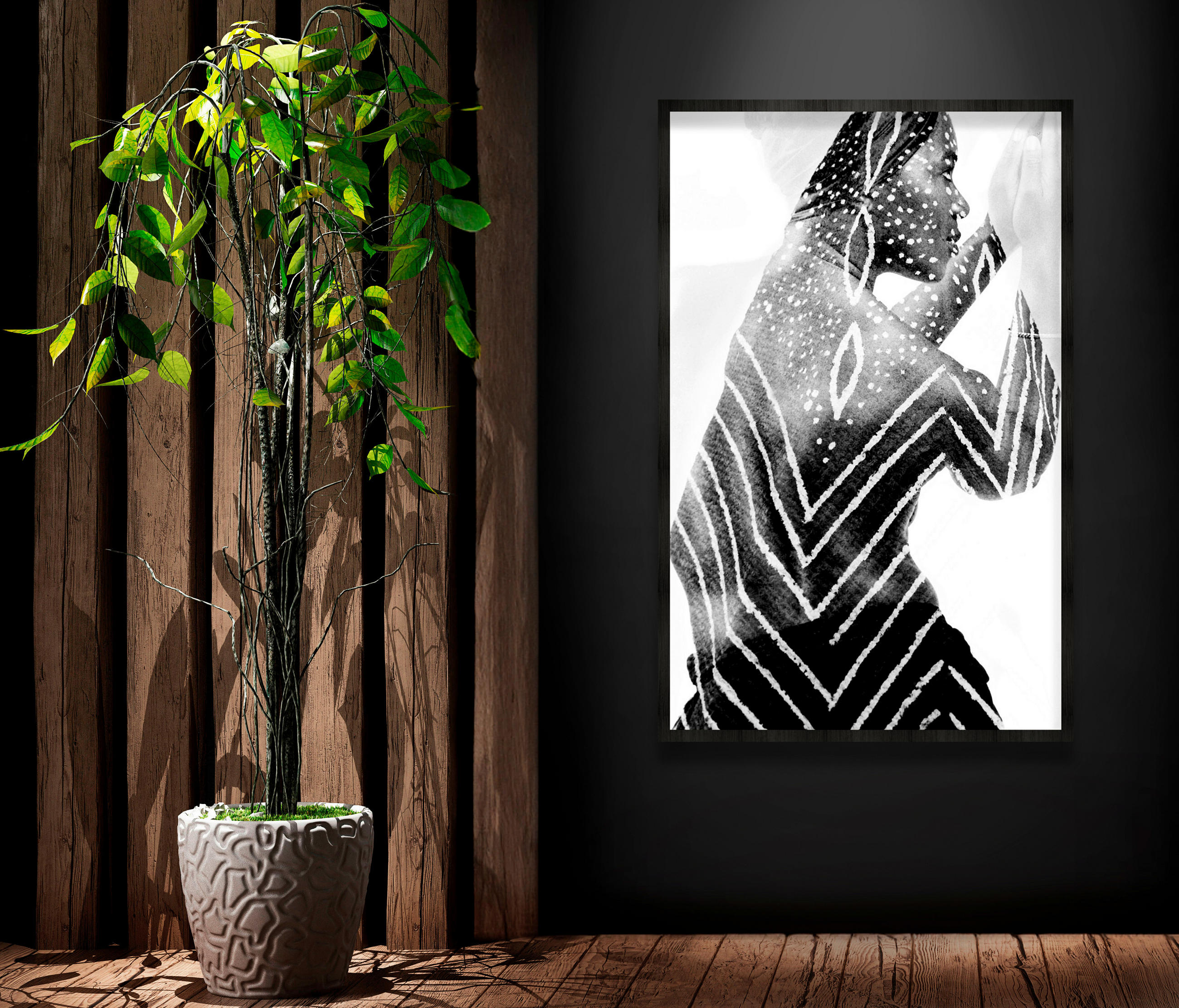 BILD 98/148/10 cm  - Schwarz, Basics, Holz/Kunststoff (98/148/10cm)