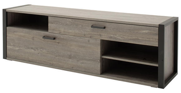 TV-ELEMENT 180/56/43 cm - Eichefarben/Anthrazit, MODERN, Holzwerkstoff/Metall (180/56/43cm) - Hom`in