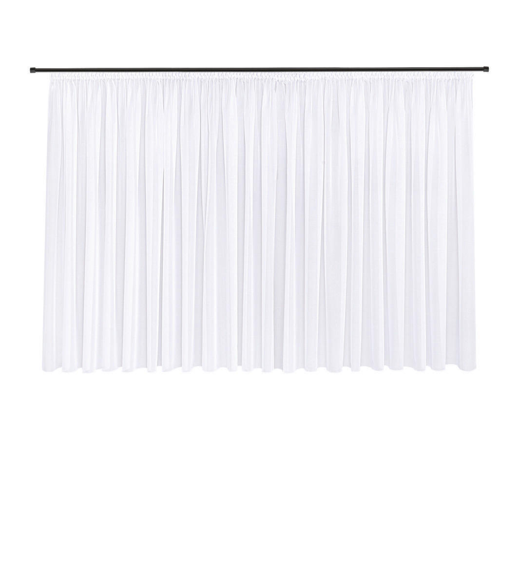 FERTIGSTORE  transparent  600/175 cm   - Weiß, Basics, Textil (600/175cm)