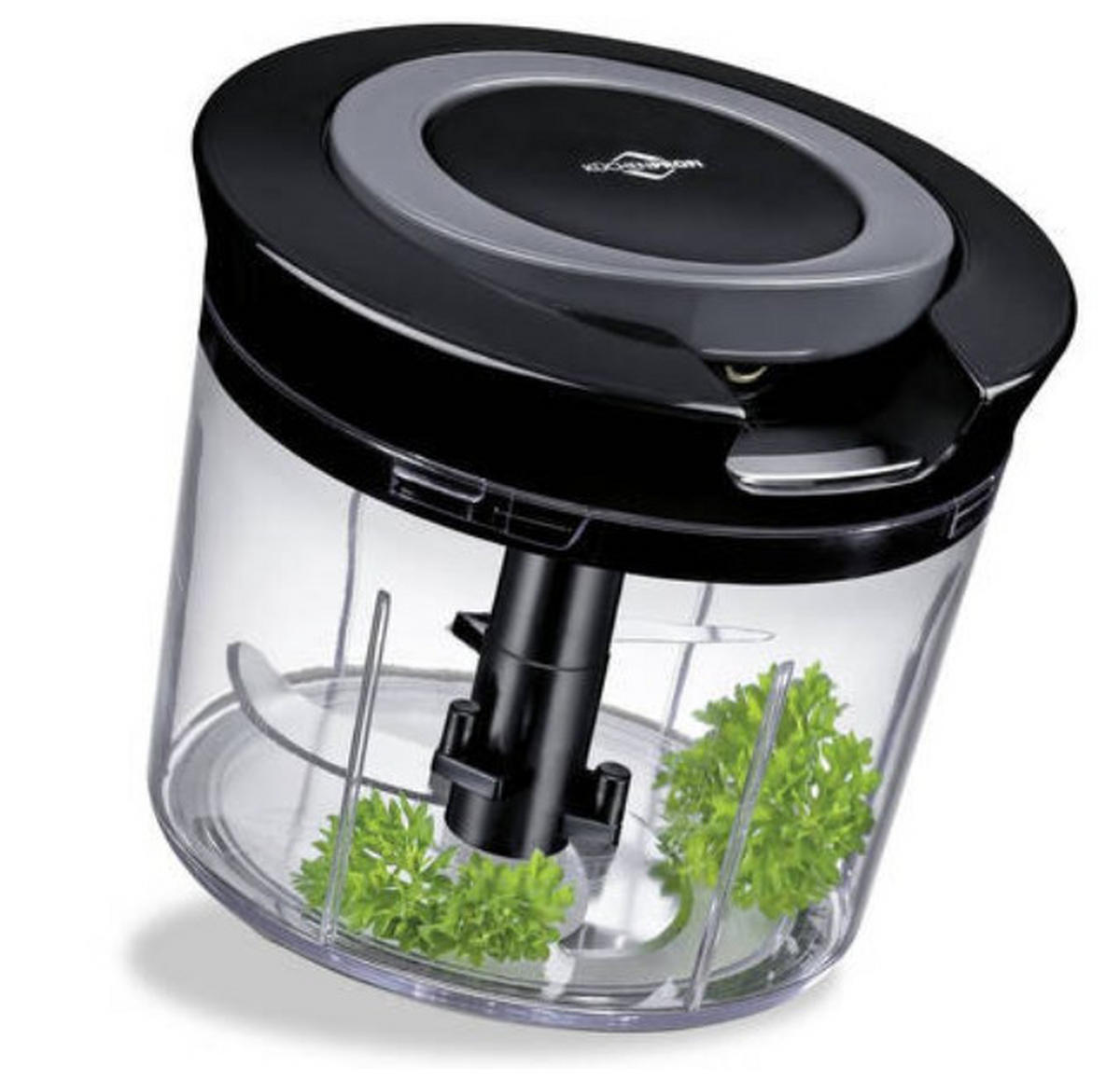 UNIVERSALZERKLEINERER TURBO  - Transparent/Schwarz, Basics, Kunststoff (14,8cm) - KÜCHENPROFI