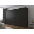 DREHTÜRENSCHRANK 350/235/61 cm,  in Graphitfarben, 7-türig  - Graphitfarben, Basics, Holzwerkstoff/Metall (350/235/61cm) - Novel