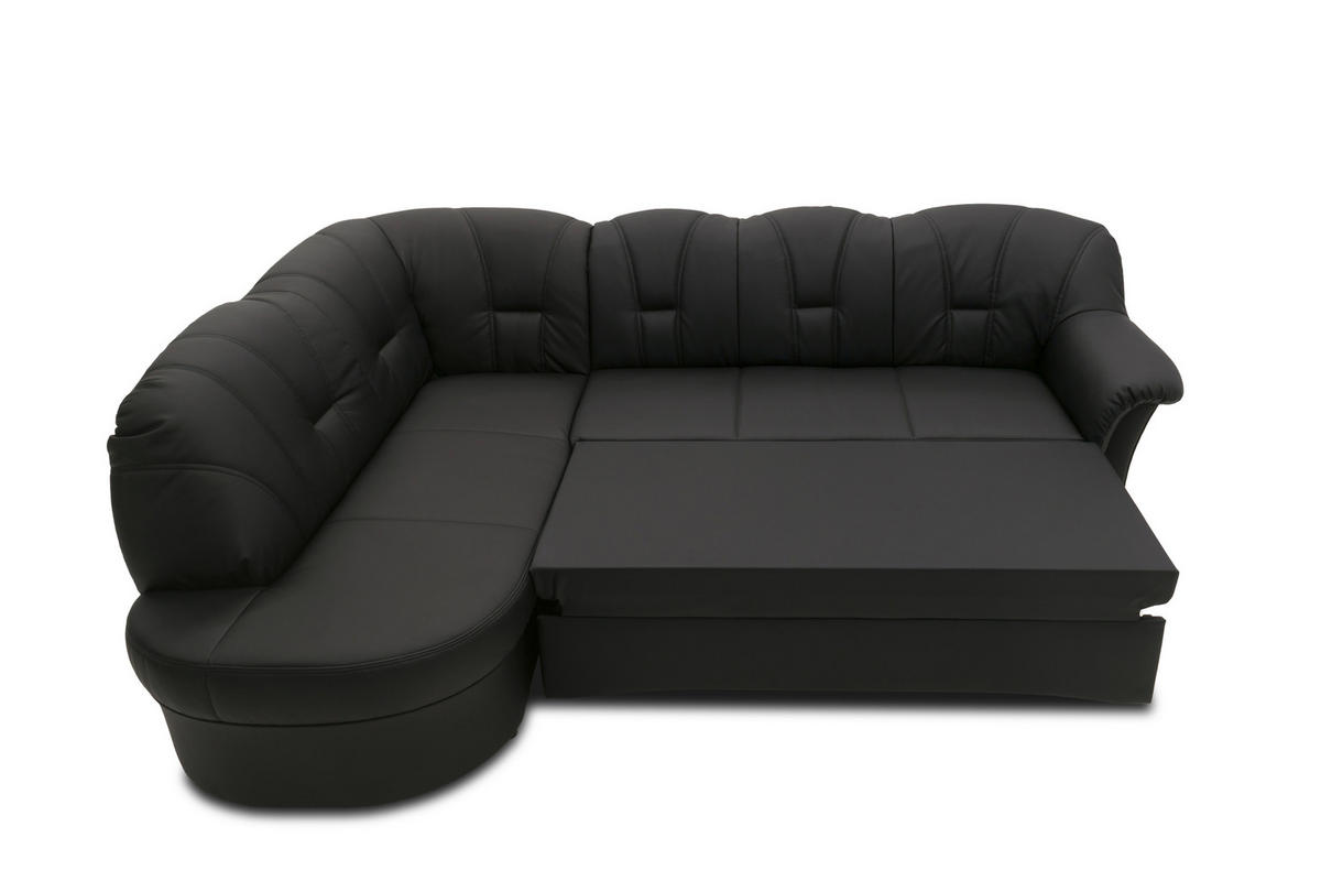 Freisteller von MID.YOU ECKSOFA Schwarz Lederlook.