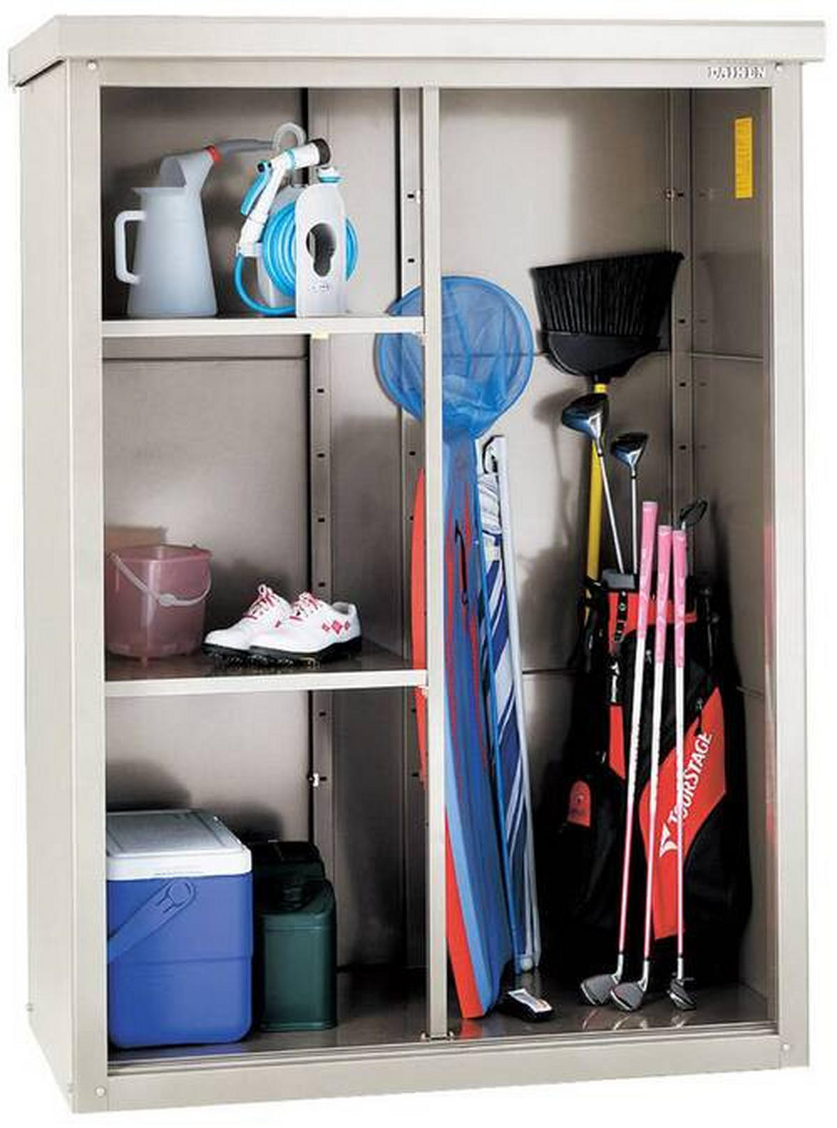 GERÄTESCHRANK 90/187/172 cm  - Anthrazit/Grau, Basics, Metall (90/187/172cm)