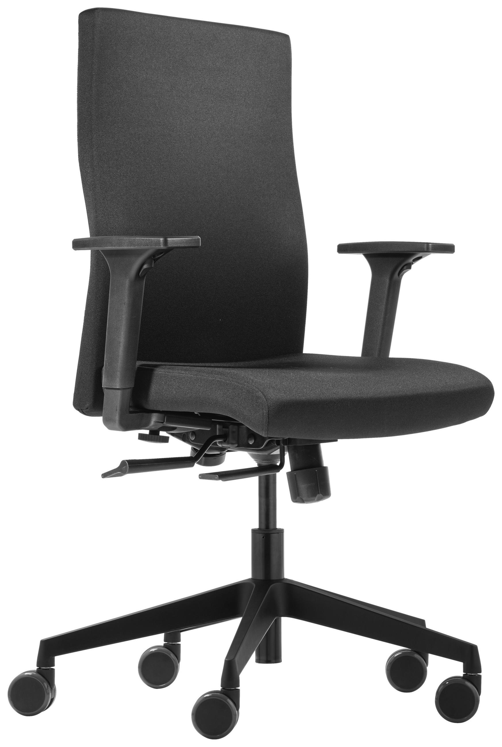 DREHSTUHL Flachgewebe Graphitfarben, Schwarz  - Graphitfarben/Schwarz, Basics, Kunststoff/Textil (69/118/69cm) - Dauphin