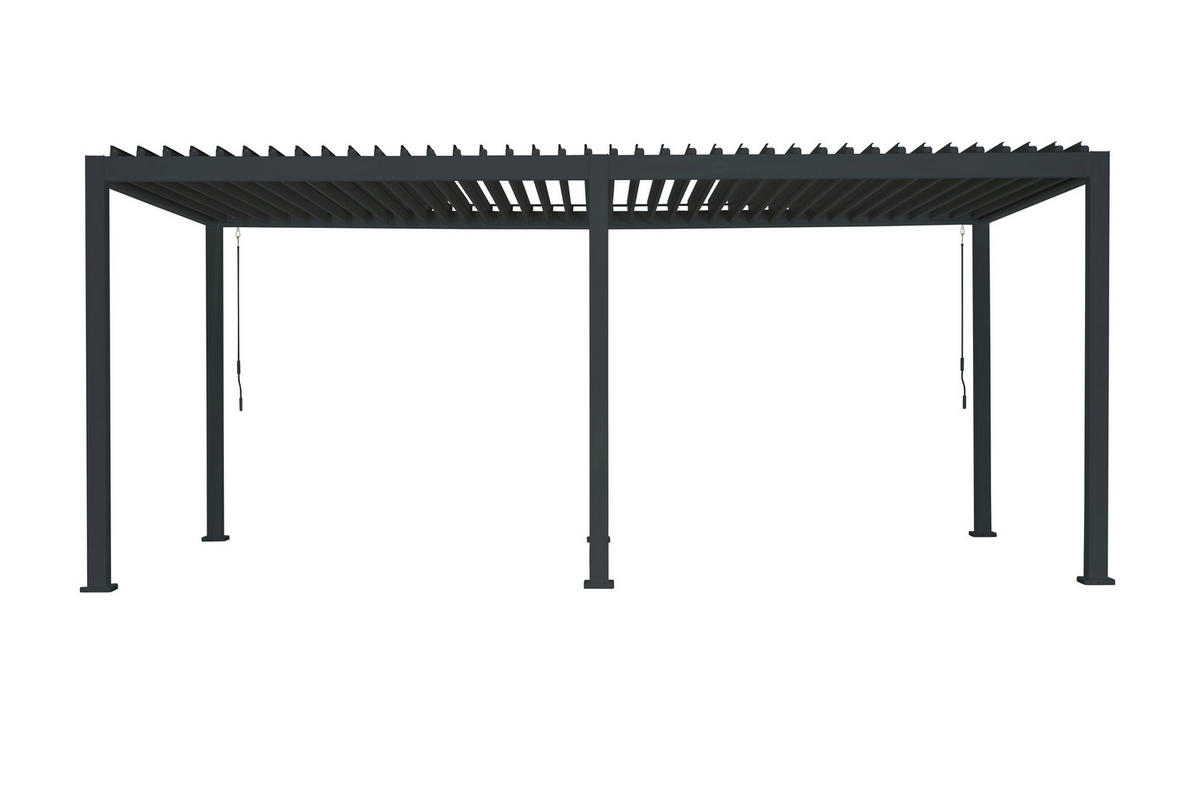 PERGOLA 600/250/300 cm Aluminium  - Anthrazit, MODERN, Metall (600/250/300cm) - Gardenson