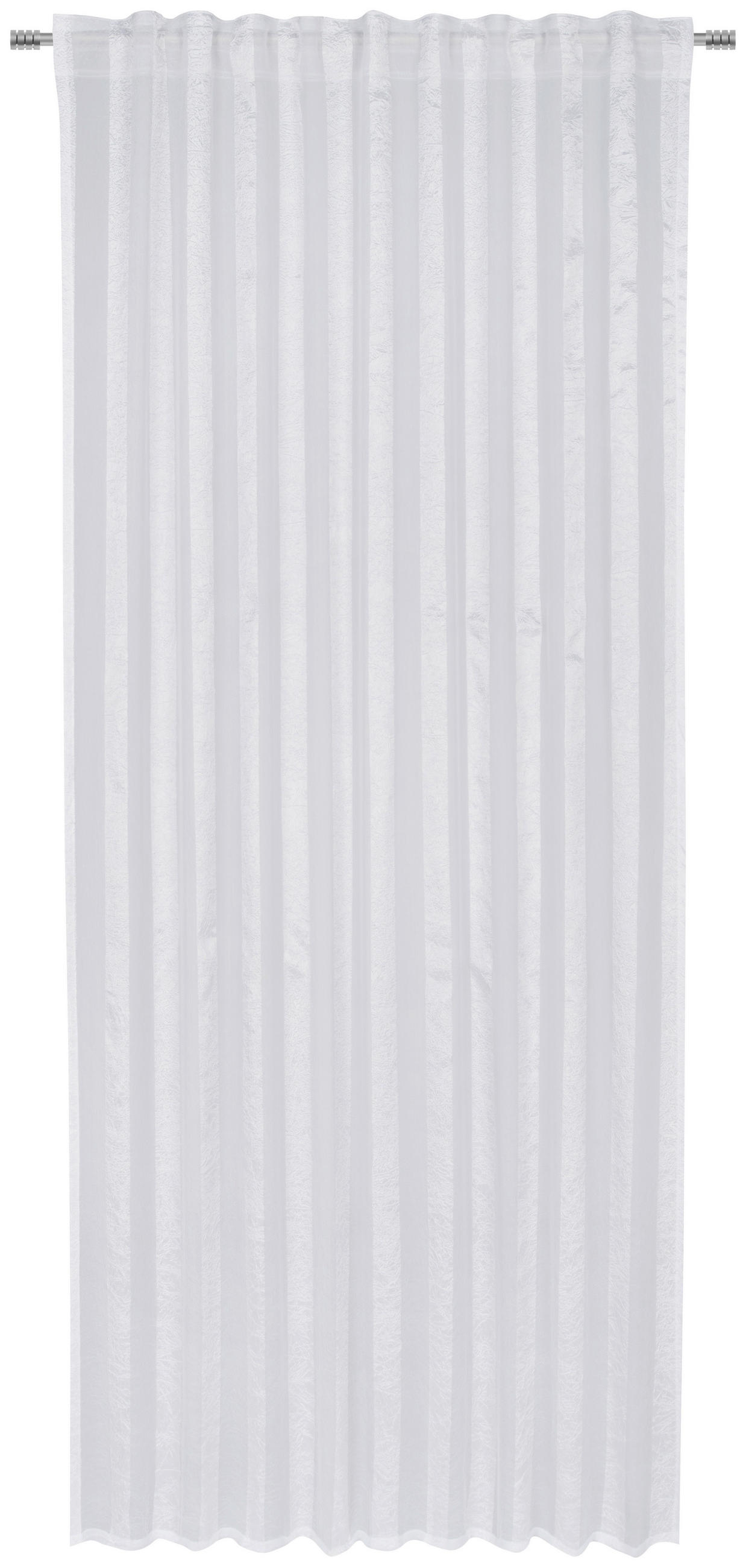 KONČANA ZAVESA  prosojno  135/245 cm   - bela, Basics, tekstil (135/245cm) - Esposa