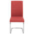 SCHWINGSTUHL Edelstahlfarben, Rot - Edelstahlfarben/Rot, Design, Textil/Metall (44/100/64cm) - Novel