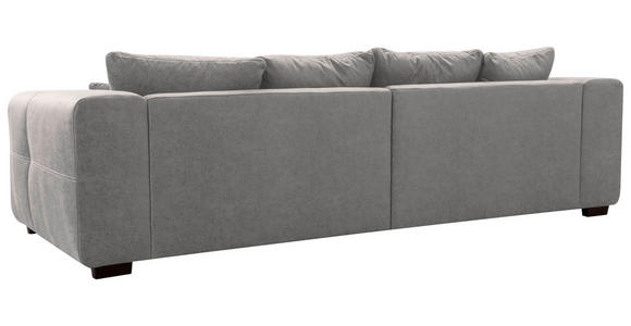 BIGSOFA Flachgewebe Hellgrau  - Beige/Hellgrau, KONVENTIONELL, Holz/Textil (287/69/108cm) - Cantus