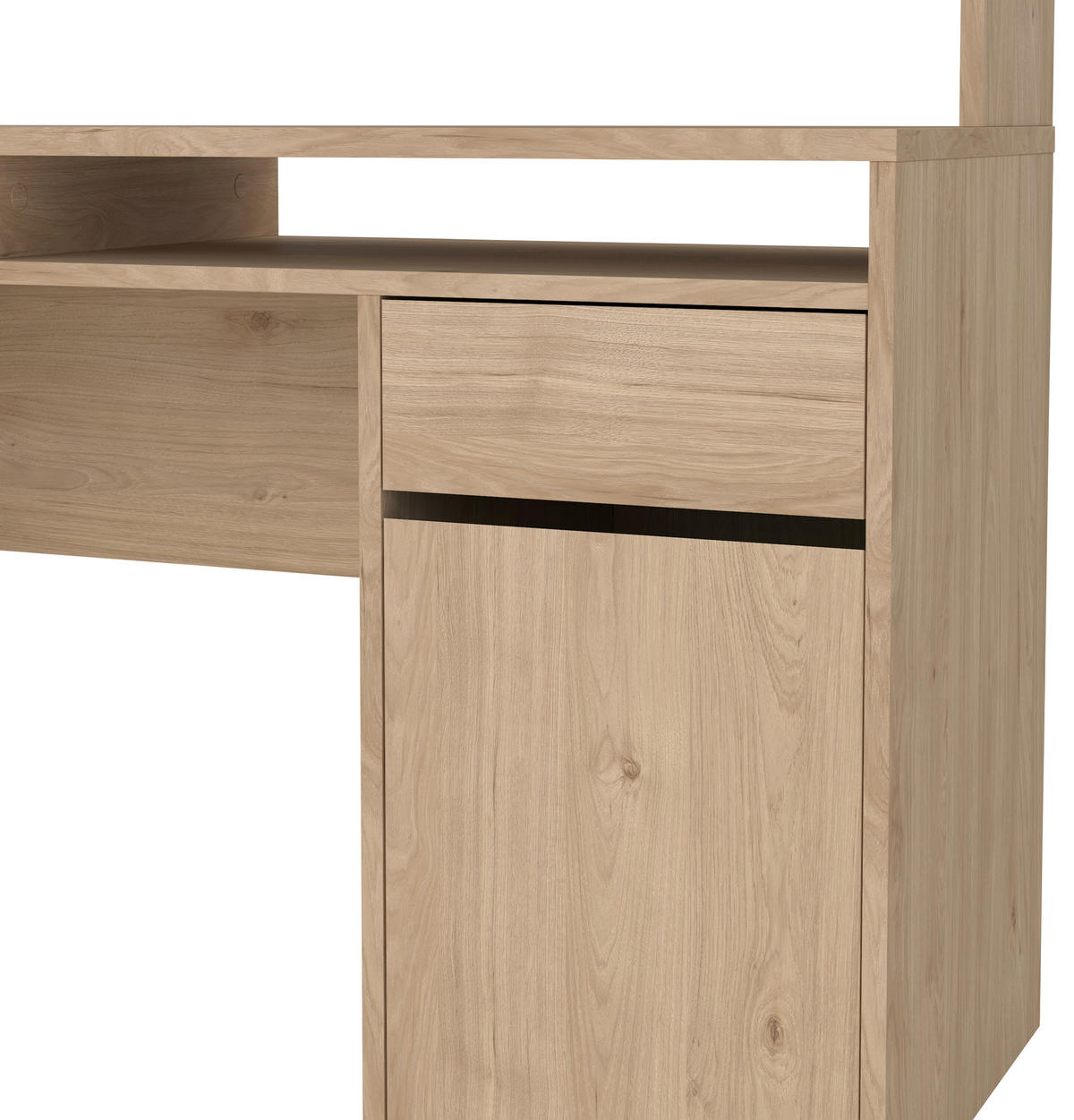 PISALNA MIZA leseni material barve hrasta  - barve hrasta, Moderno, leseni material (149/48,2/156,2cm) - P & B